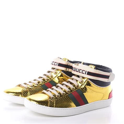 gucci ace sneakers snake woman|gucci snake high top sneakers.